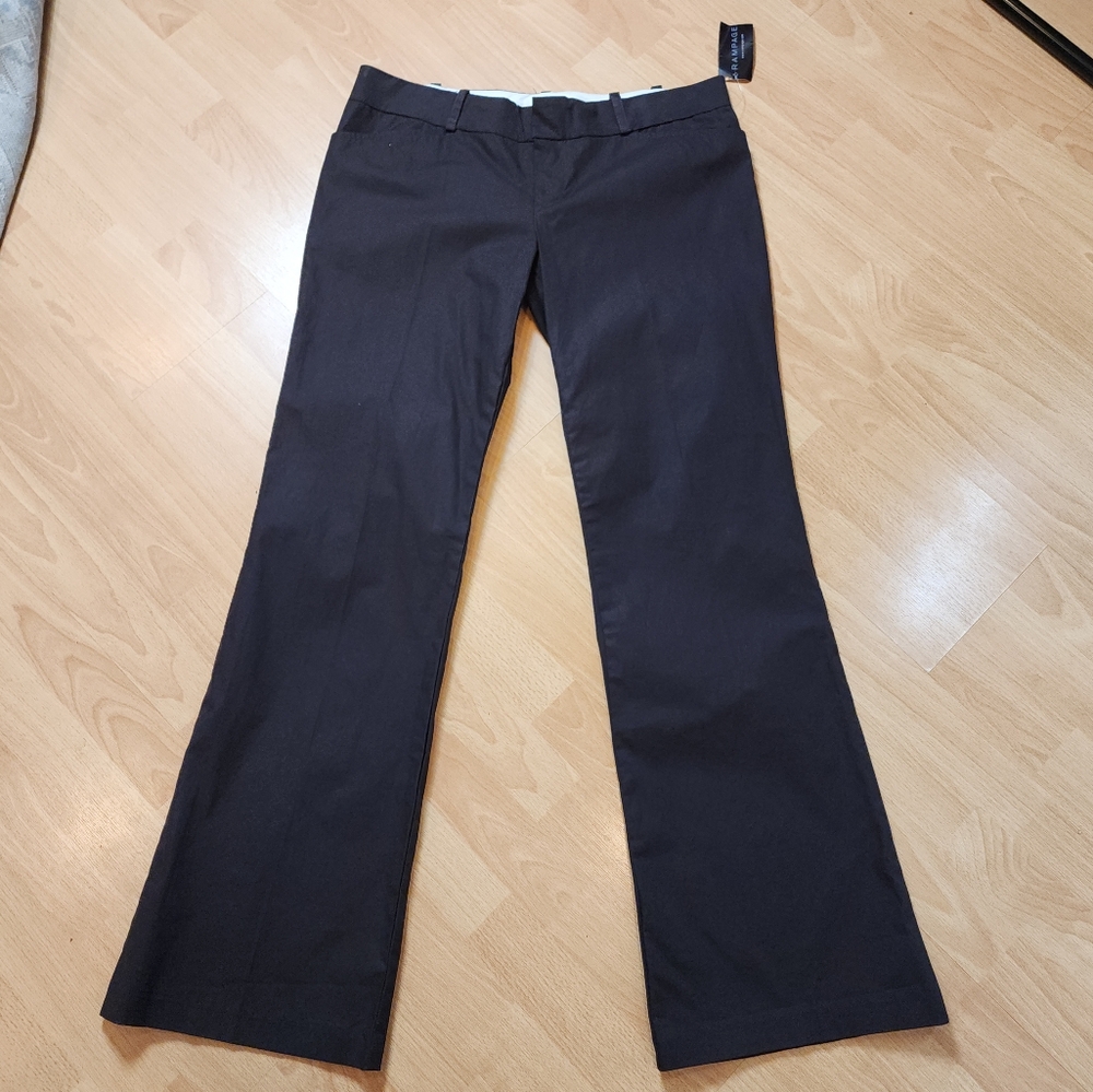 NWT Vintage Rampage Brown Wideleg Lowrise Pants Cotton Size 9 Y2K 90s